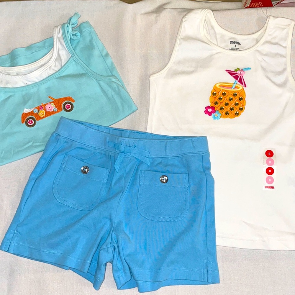 Gymboree Tropical 🌴 size 8 set new